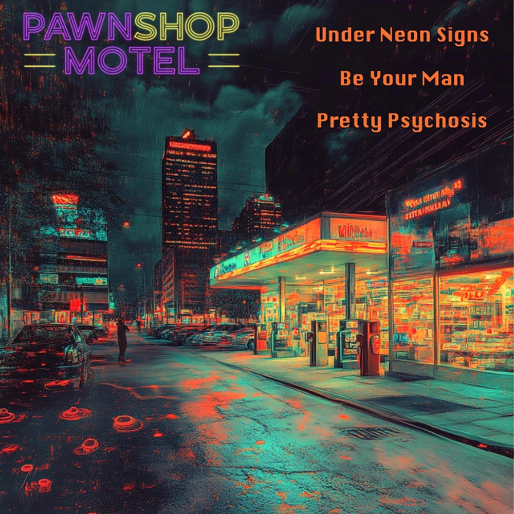 The Look of Late-Night Emo Rock in PawnShop Motel's Under Neon Signs